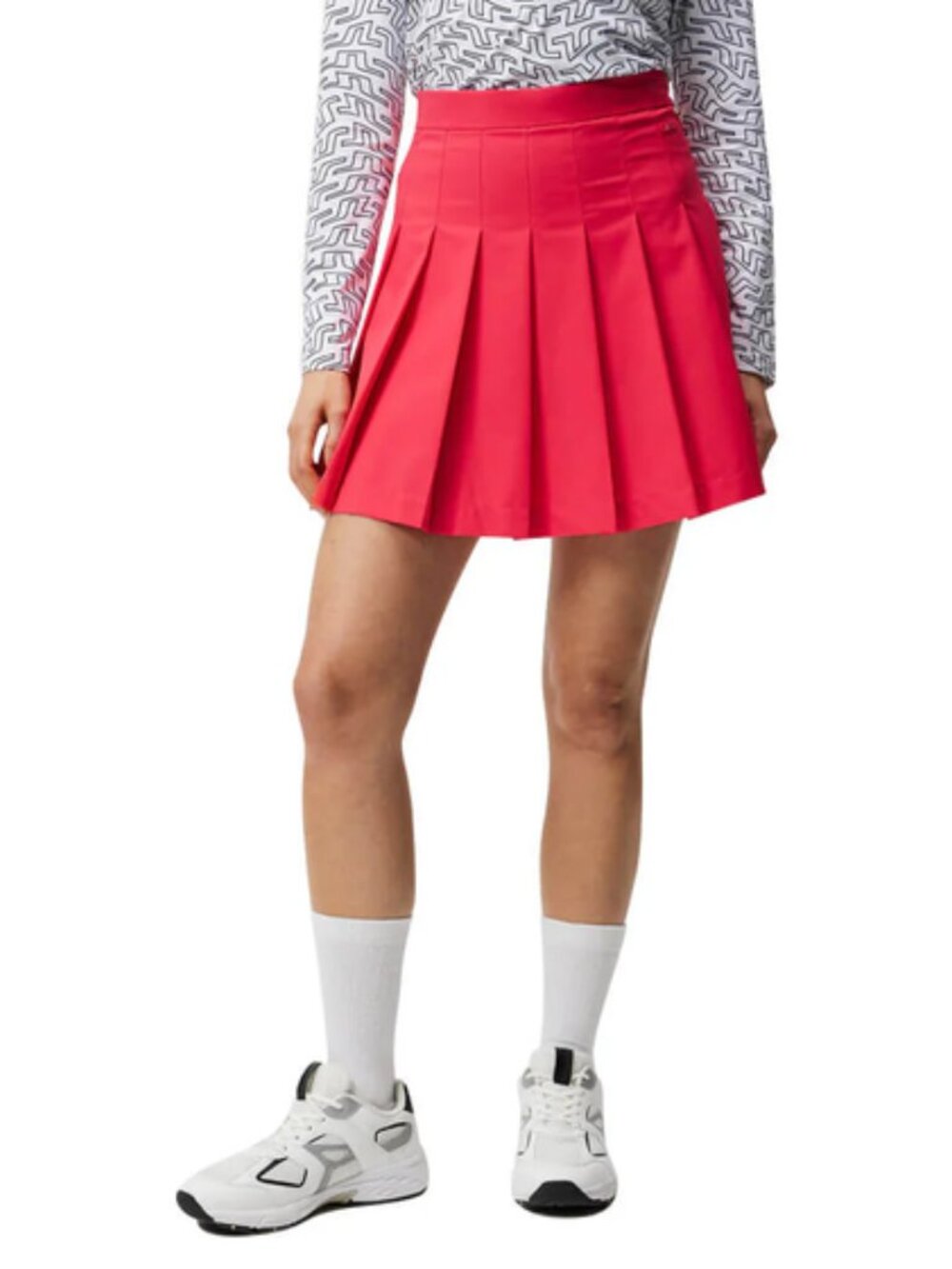 NWT J.Lindeberg Adina Skirt Size Small Pleated Red - Picture 2 of 14